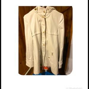 Trina Turk hooded jacket with back detailing.